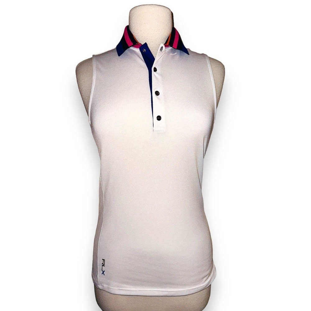 Q2 Ralph Lauren Polo Shirt Top Women's Sleeveless Tank RLX Golf Tennis Small